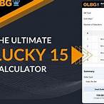 lucky 15 free bet calculator